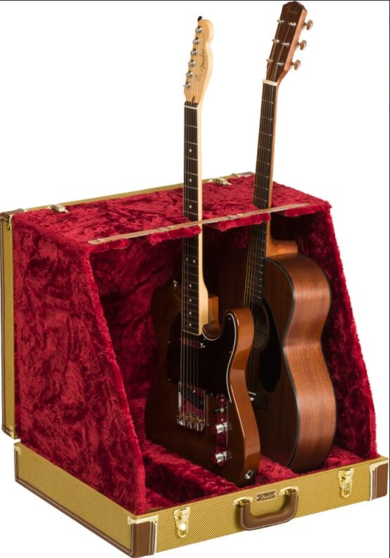 FENDER ( フェンダー ) : Classic Series Case Stand, Tweed, 3 Guitar